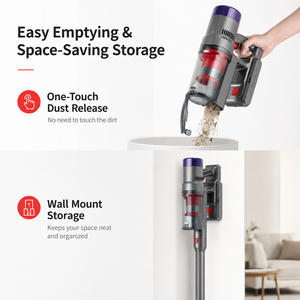 23kPa Cordless Stick <b>Vacuum</b> Cleaner 200W BLDC Motor Up to 50Min Runtime HEPA Handheld <b>Vacuum</b> for Home Car - Product Image 2