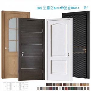 Puerta Interior Moderna BASEN de MDF con Apertura Lateral Resistente al Agua para Apartamentos y Supermercados - Product Image 2