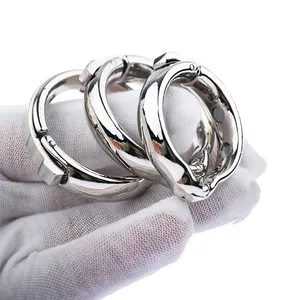 Anillo para pene de metal, bloqueador de <span class=keywords><strong>circuncisión</strong></span>, anillo para el glande, anillo de retardo de la eyaculación, anillo de bloqueo de semen, juguete sexual para <span class=keywords><strong>adultos</strong></span> para <span class=keywords><strong>hombres</strong></span>. - Product Image 2