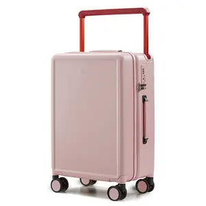 20 24 pollici unisex bagaglio da viaggio ruote girevoli girevoli guscio rigido ABS TSA lock bagaglio da viaggio con manico largo
