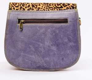 กระเป๋าหนังแฟชั่นตะวันตกทำด้วยมือคุณภาพสูงพร้อมฝาปิดมีซิปพิมพ์ลายวัวแท้และของตกแต่งพู่ - Product Image 3