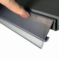 Lozier Maddix clair personnalisé gondole détail étagère bandes canal PVC extrudé bande de données en plastique porte-étiquette de prix pour supermarché