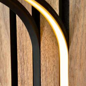 KASARO Panneaux muraux en bois acoustiques LED décoratifs 3D les plus vendus, panneaux en bois LED absorbant le <span class=keywords><strong>son</strong></span> pour la maison, la chambre à coucher, l'hôtel - Product Image 3