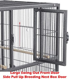 <span class=keywords><strong>Cage</strong></span> à oiseaux de luxe en métal massif monocouche à six compartiments perroquet élevage <span class=keywords><strong>Cage</strong></span> de vol bouton fer transporteur en gros pour animaux de compagnie boîte - Product Image 4