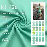 Tela de Jersey de Poliéster y Spandex Reciclada Pro Coolmax de 200 g/m², Transpirable, de Alta Elasticidad, de Doble Cara, para Camisetas de Ciclismo