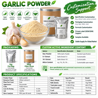Poudre d'ail de haute qualité, poudre végétale naturelle, ingrédient alimentaire en vrac, fourniture OEM sous marque privée
