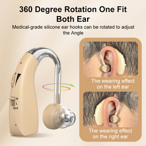 Aide auditive BTE à faible coût certifiée CE/FCC, rechargeable, 2 canaux, réduction du bruit, 500Hz-3100Hz, amplificateur sonore pour seniors - Product Image 6
