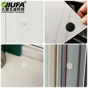 Bouchon rond en nylon Jiufa à clipser, couvercle en plastique pour la réparation des trous des poignées de meubles et de portes d'armoires - Product Image 2