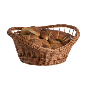 Organisateur de panier de rangement en forme de lingot de saule en osier de haute qualité pour vêtements avec poignée - Product Image 5