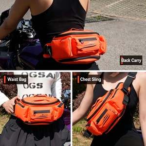 Stokta 1200D Oxford Motosiklet Bel Çantası Çok Fonksiyonlu Motosiklet Çapraz Askılı Bel Çantası Sürüş Seyahat Saklama Çantası - Product Image 6