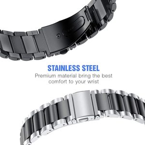 Keepwin Bracelets de montre en acier inoxydable massif de style tendance 3 perles pour <span class=keywords><strong>Samsung</strong></span> Galaxy 20mm 22mm S2 S3 S4 <span class=keywords><strong>S5</strong></span> - Product Image 4