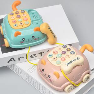 Machine à histoires pour bébé Becho, jouet électrique en plastique pour enfants, modèle de téléphone éducatif pour l'apprentissage précoce, lumières et musique - Product Image 3