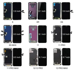 Trung quốc giá bán buôn màn hình cho iPhone x XR XS 11 12 13 14 Pro Max điện thoại di động hiển thị cho Iphone gốc OEM hiển thị