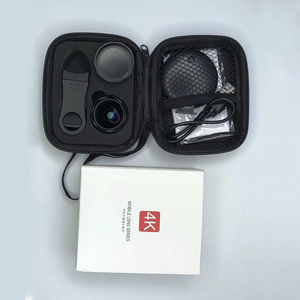 Kit de Lentes 3 en 1 <span class=keywords><strong>Pro</strong></span> HD para Teléfono - Gran Angular, Macro + Ojo de Pez con Luz LED para Smartphones iPhone y Android - Lentes de Cámara GiAi 4K - Product Image 5