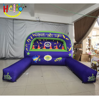 Juego de tiro con arco para niños Eventos inflables gigantes Campo de tiro con pistola Nerf inflable
