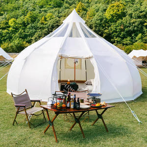 Açık Hava Lüks Su Damlası Lotus Moğol <span class=keywords><strong>Yurt</strong></span> Çadırı-Büyük Çok Kişilik Yağmur Geçirmez Rüzgar Geçirmez Kalınlaştırılmış Otel Kamp Çadırı 5m - Product Image 2