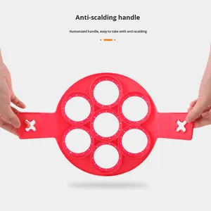 <span class=keywords><strong>Moule</strong></span> à œufs à sept trous, nouvelle version améliorée, en <span class=keywords><strong>silicone</strong></span> réutilisable antiadhésif, pour crêpes, compatible cuisinière, modèle Zs-011 - Product Image 4