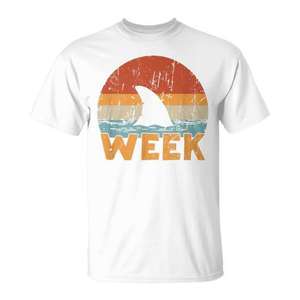 T-shirt Shark Vintage Ocean Wildlife Week pour l'été - Product Image 2