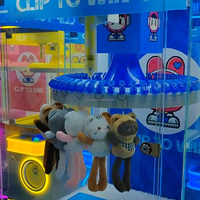 Distributeur automatique de prix à thème dessin animé avec éclairage LED dégradé pour centre commercial