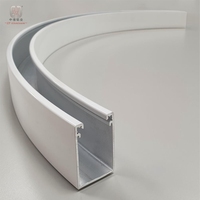 Perfil de Techo Extensible, Perfil de Aluminio Curvo, Perfil de Aluminio para LED, Extrusión de Aluminio Curvada