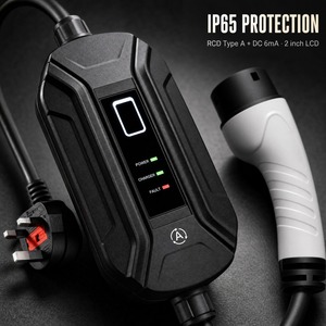 Estaciones de Carga Portátiles para Vehículos Eléctricos de 16A, <span class=keywords><strong>Cargador</strong></span> Tipo 2 para Autos Eléctricos, para Uso Doméstico, con Certificación CE y TUV - Product Image 2