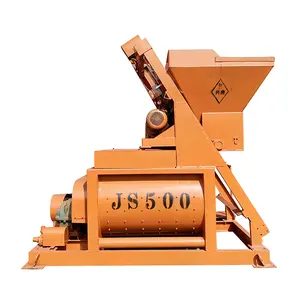 便携式JS500混凝土卧式搅拌机水泥米歇尔混凝土配料厂设备