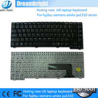 Nouveau clavier d'ordinateur portable britannique noir pour clavier d'ordinateur portable série fujitsu siemens amilo pa1510