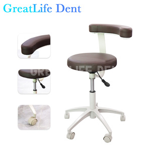 Greatlife Dent 360 °   Taburete Giratorio para Dentista con Reposabrazos, Silla de Clínica Dental con Altura Ajustable - Product Image 3