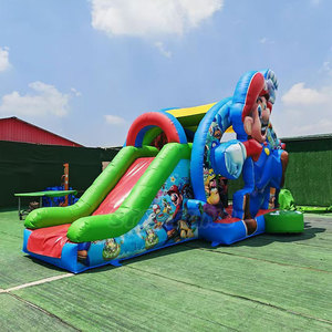 Château gonflable commercial <span class=keywords><strong>Mario</strong></span> <span class=keywords><strong>Bros</strong></span> personnalisé populaire en PVC pour location de fête, à vendre - Product Image 2