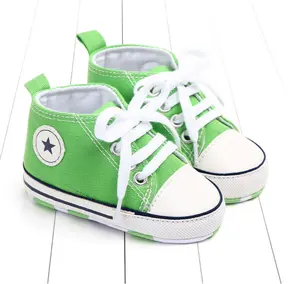 Grosir sepatu bayi anak 13 bulan-Bayi Laki-laki Perempuan Balita Sneaker Anti-Slip Pertama Walkers Permen Sepatu 0-24 Bulan 13 Warna