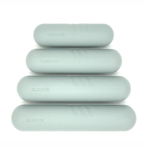 Ensemble de barres d'haltères de yoga pour la maison, haltères en silicone de 2 kg, haltères colorés pour femmes, poids pour les mains, écologiques, logo personnalisé, Pilates - Product Image 5