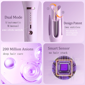 Juego de rizadores de pelo automáticos giratorios OEM con máquina rizadora, secador concentrador eléctrico LED y cepillo para el cabello - Product Image 2