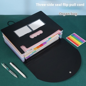 بيع بالجملة 25 شبكة متعدد الطبقات PP تخزين المستندات المكتبية ثلاثة جوانب الحبل الوجه <span class=keywords><strong>Accordion</strong></span> A5 ، حامل مجلد نمط A4 - Product Image 6