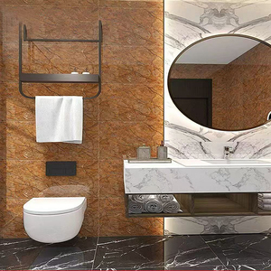 Carrelage Céramique Glaçure Fil d'Or Marbre Lumineux 400x800 pour Cuisine Salle de Bain Villa Hôtel Mur Extérieur - Product Image 5