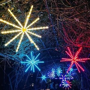 RC 8 chế độ USB LED RGB Festoon ma thuật đầy màu sắc sao băng bắn pháo hoa ánh sáng trực tuyến marquee cho kỳ nghỉ bên đám cưới giáng sinh tổ chức sự kiện - Product Image 4