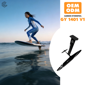 ชุดคาร์บอนไฮโดรฟอยล์ GY 1401 V1 ลดราคาพิเศษ สำหรับการเล่นฟอยล์ดาวน์วินด์ ระยะไกล และการเล่นในน้ำเปิด เพื่อประสิทธิภาพการเล่นที่ดีขึ้น - Product Image 1