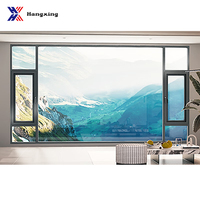 Ventanas Residenciales de Aluminio Abatibles, Diseño Moderno, Doble Acristalamiento, Estilo Abatible, Uso Exterior, Aislamiento Térmico, Color Personalizado