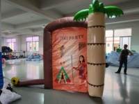 Cour extérieure D'été Partie Utilisée Portable Gonflable Tiki Hut Bar Affichage Bar Stand Gonflable Bar