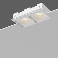 Spot Led sans cadre Spot encastré Anti-éblouissement Lampe carrée Design minimaliste Downlight en aluminium pour salon cuisine