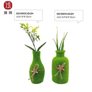 <span class=keywords><strong>Vase</strong></span> sphérique en mousse floquée, design mural simple personnalisé, pour ornement de jardin extérieur - Product Image 5