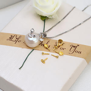 Collar de Perlas con Colgante de Cerdo Barroco de Plata S925 Hecho a Mano, Nuevo 1445, Accesorio Hueco para Mujer, Componentes de Joyería DIY - Product Image 3