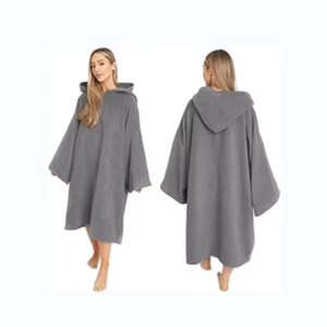 Thick Quick Dry 100%Cotton Summer <b>Beach</b> Towel Surf Poncho <b>Changing</b> <b>Robe</b> with Hooded - Product Image 1