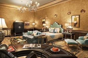 Suite historique à 1 chambre avec vue sur le jardin, lit king-size, meubles en bois massif en frêne durable, Hôtel Rambagh Palace - Product Image 3