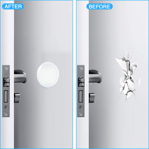 Tombol pintu perisai dinding, sumbat pintu karet bening lembut pegangan pintu bumper bisu stiker pelindung dinding bantalan Muffler colokan pelindung - Product Image 4