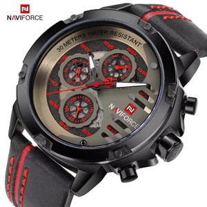 Montres NAVIFORCE pour hommes, montres de luxe, étanches, à quartz, avec date, bracelet en cuir, montre de sport, montre décontractée, montre homme, Relojes Hombre 2020 - Product Image 2