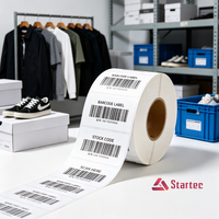 Étiquettes en papier recyclables avec logo personnalisé pour les vêtements et l'usage professionnel - T-shirts, vestes, sacs, chaussures