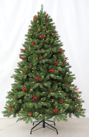 Vente en gros de sapin de Noël artificiel écologique de haute qualité PE + PVC pour lumières LED pour la décoration intérieure du centre commercial