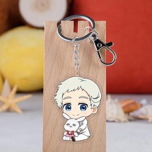 12 designs Anime <span class=keywords><strong>The</strong></span> <span class=keywords><strong>Promised</strong></span> <span class=keywords><strong>Neverland</strong></span>, porte-clés en acier inoxydable avec impression UV double face transparente, cadeau promotionnel - Product Image 2