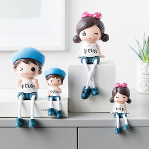 Home Decoration Ornaments Nordic Ins Hanging Feet Doll <strong>Girl</strong> Heart Gift Room Creative Living Room <strong>Bedroom</strong> <strong>Accessories</strong> - Product Image 2