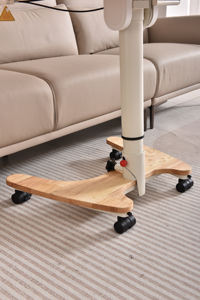 โต๊ะข้างเตียงไม้ปรับระดับได้ ดีไซน์ทันสมัย โครงอะลูมิเนียมอัลลอย+เหล็ก ยี่ห้อ Borito โต๊ะยกปรับระดับด้วยระบบลม ปรับเอียงได้ ใช้งานได้หลากหลาย - Product Image 4